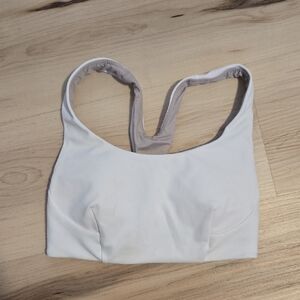 Lululemon Wunder Train Bra, White, Size 4